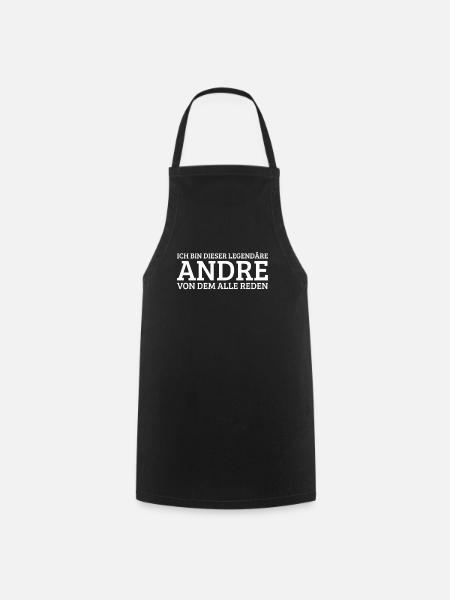 Andre Lustiger Spruch Geburtstag Vorname - Kochschürze - Schwarz