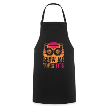 Zeig Mir Deine T T's Funny Twin Turbo Car Racing - Kochschürze - Schwarz - Vorne - AI Model Male 185 dark (185cm)