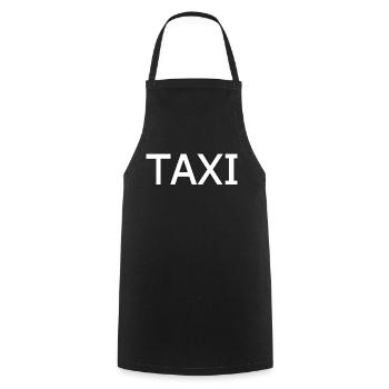 Taxi - Tablier de cuisine - noir - Devant - AI Model Male 185 dark (185cm)