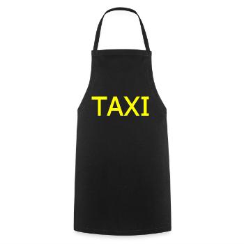 Taxi - Cooking Apron - black - Front - AI Model Male 185 dark (185cm)