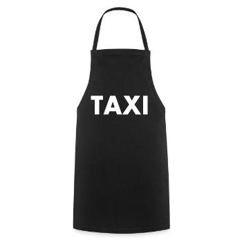Taxi - Cooking Apron - black - Front - AI Model Male 185 dark (185cm)