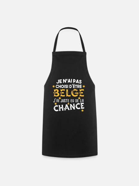 Belgique Belge Bruxelles Cadeau Humour Pays - Tablier de cuisine - noir
