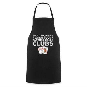 Funny Euchre Tees For Partner Euchre Card Game - Tablier de cuisine - noir - Devant - AI Model Male 185 dark (185cm)