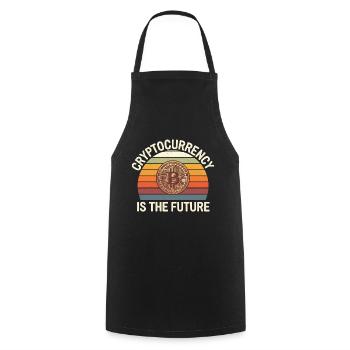 Cryptocurrency Is The Future 15 - Kochschürze - Schwarz - Vorne - AI Model Male 185 dark (185cm)