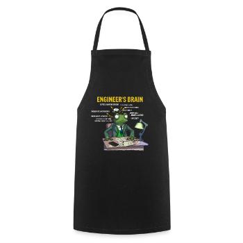 Erneuerbare Nukleare Spruch für Nukleartechnik - Kochschürze - Schwarz - Vorne - AI Model Male 185 dark (185cm)