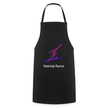 Reine de la danse - Tablier de cuisine - noir - Devant - AI Model Male 185 dark (185cm)