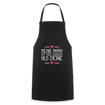 Lustige Sprüche Meine Mama Spruch Lustig - Kochschürze - Schwarz - Vorne - AI Model Male 185 dark (185cm)