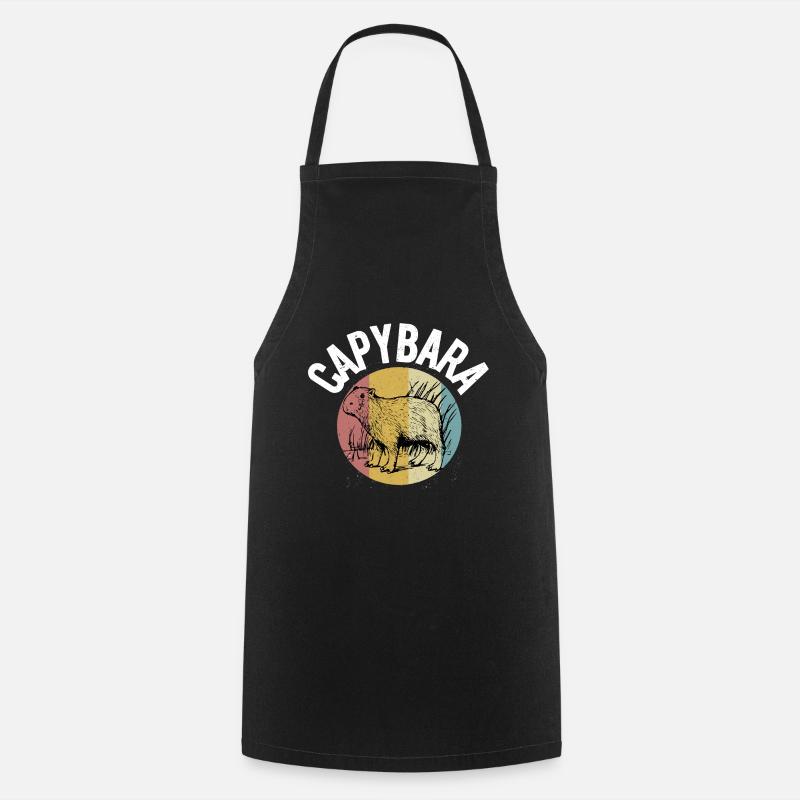 Capybara - Cooking Apron - black