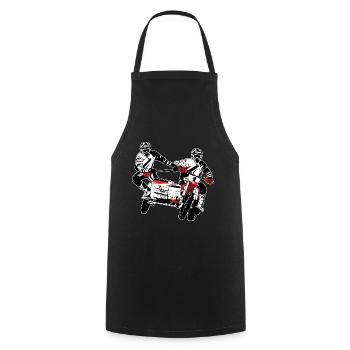Sidecarcross - sidecar moto cross - Cooking Apron - black - Front - AI Model Male 185 dark (185cm)