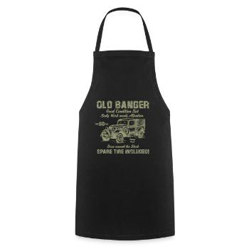 Old Banger 60th Birthday Gift Good Condition - Cooking Apron - black - Front - AI Model Male 185 dark (185cm)