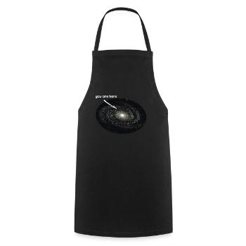 You Are Here Galaxy Astronomy Planet Universe - Cooking Apron - black - Front - AI Model Male 185 dark (185cm)