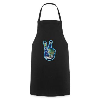 Protection de l'environnement Protection du climat Paix Jour de la Terre - Tablier de cuisine - noir - Devant - AI Model Male 185 dark (185cm)