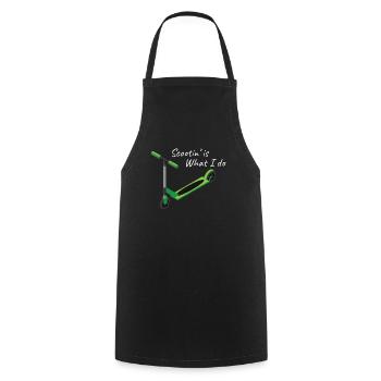 Scooter Riding Is What I Make Scooter Gift - Cooking Apron - black - Front - AI Model Male 185 dark (185cm)