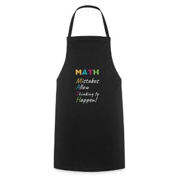 Mathe Mathematik Schule Schüler Student Geschenk - Kochschürze - Schwarz - Vorne - AI Model Male 185 dark (185cm)