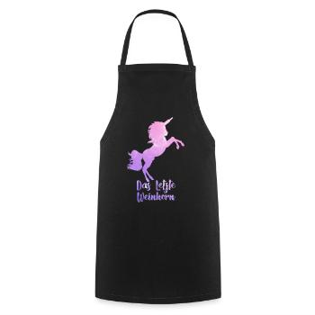 La dernière des filles de la corne de vin - Tablier de cuisine - noir - Devant - AI Model Male 185 dark (185cm)