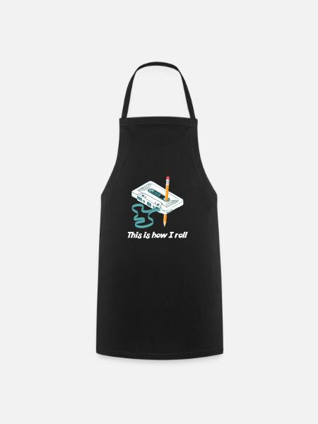 This I Comment je roule Cassette Music Retro Audio 80s - Tablier de cuisine - noir