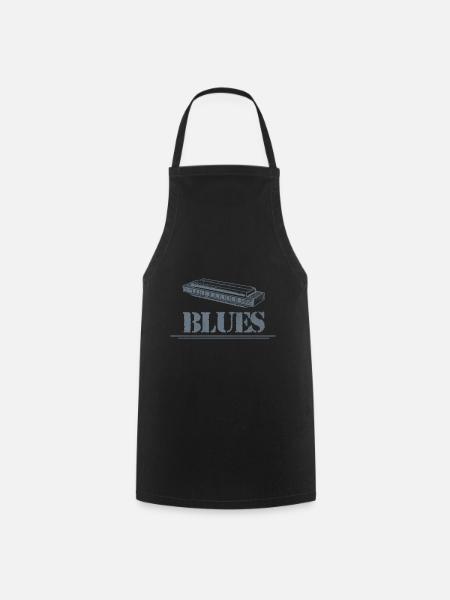 Harmonica blues - Tablier de cuisine - noir