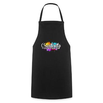 Art Art Artist Artist Creative Gift - Cooking Apron - black - Front - AI Model Male 185 dark (185cm)