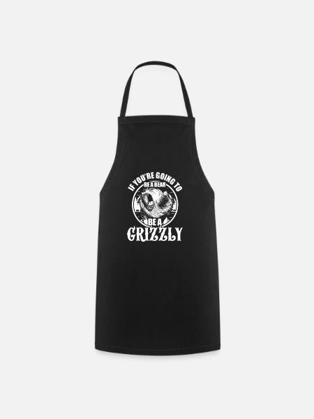 Grizzly Bear Brown Bear Bear Bear Gift - Cooking Apron - black