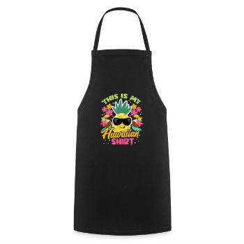Ananas d'Hawaï Cadeau d'Ananas d'Hawaii - Tablier de cuisine - noir - Devant - AI Model Male 185 dark (185cm)