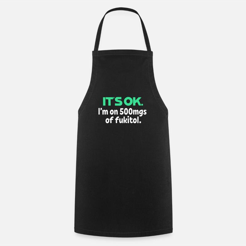sarcasm - Cooking Apron - black