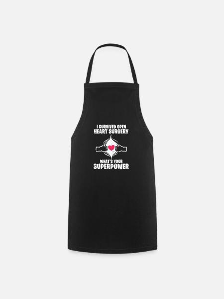 Chirurgie cardiaque OP Chirurgien Chirurgien Patient Spital - Tablier de cuisine - noir