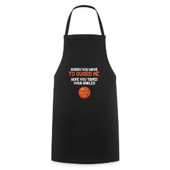 Basketball Basketballer Basket Basketballmanschaft - Kochschürze - Schwarz - Vorne - AI Model Male 185 dark (185cm)