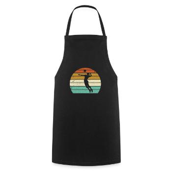 Volley Beach Volleyball Beach Volleyball Gift - Cooking Apron - black - Front - AI Model Male 185 dark (185cm)