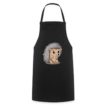 Lustig Igel Haustier Igelbesitzer Geschenk - Kochschürze - Schwarz - Vorne - AI Model Male 185 dark (185cm)