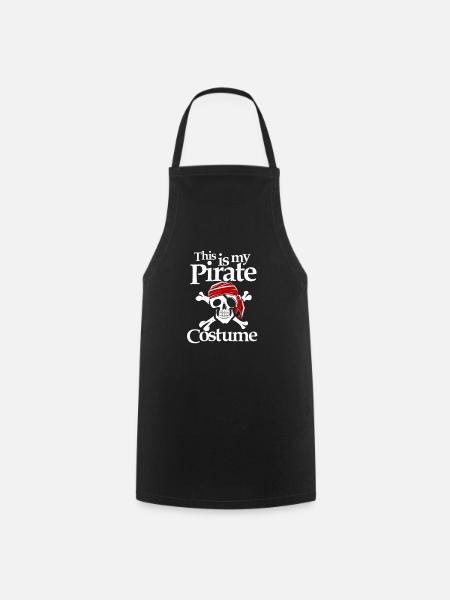 Tête de pirate Halloween pirate tête de pirate - Tablier de cuisine - noir