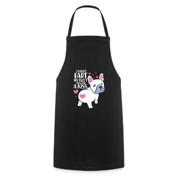 French bulldog - Cooking Apron - black - Front - AI Model Male 185 dark (185cm)