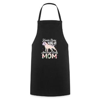 American Bully pet love dog dogs gift - Cooking Apron - black - Front - AI Model Male 185 dark (185cm)