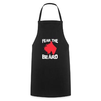 Schnauzer beard pet love dog dogs gift - Cooking Apron - black - Front - AI Model Male 185 dark (185cm)