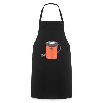 Climbing Chalk Bag Rock Climber Boulder Gift - Cooking Apron - black - Front - AI Model Male 185 dark (185cm)