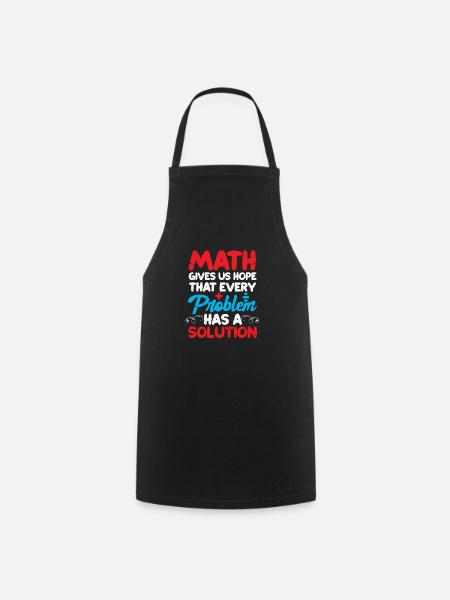 Mathe - Kochschürze - Schwarz