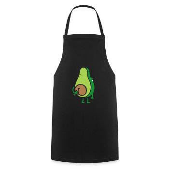 avocado - Cooking Apron - black - Front - AI Model Male 185 dark (185cm)
