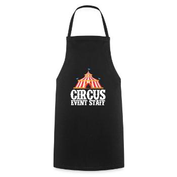 Circus Family Circus Tent Birthday Gift - Cooking Apron - black - Front - AI Model Male 185 dark (185cm)