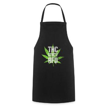 Thc Statt Afd Lustiges Cannabis - Kochschürze - Schwarz - Vorne - AI Model Male 185 dark (185cm)