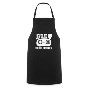 Big Brother Gamer Gaming Sister Siblings - Cooking Apron - black - Front - AI Model Male 185 dark (185cm)