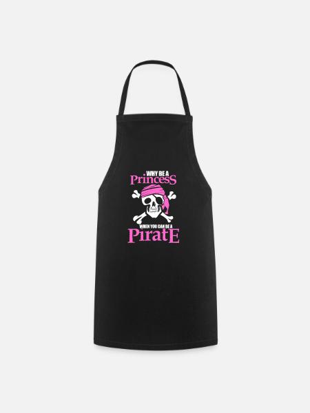 Pirate pirate pirate princesse fille de piratage - Tablier de cuisine - noir