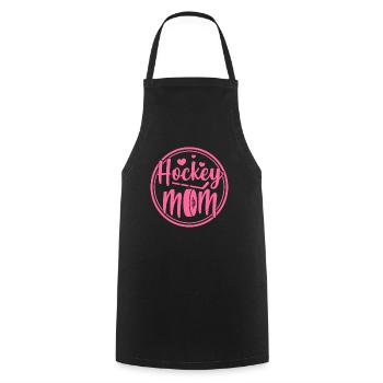 Eishockey Mutter Hockey Mom Muttertag Geschenk - Kochschürze - Schwarz - Vorne - AI Model Male 185 dark (185cm)