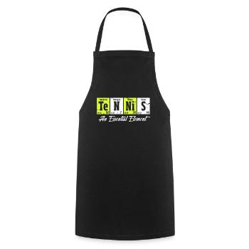 Tennis - Cooking Apron - black - Front - AI Model Male 185 dark (185cm)