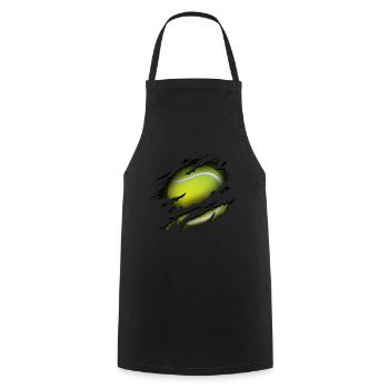 Tennis Tennis Ball Tennis Player Sport Sport - Tablier de cuisine - noir - Devant - AI Model Male 185 dark (185cm)