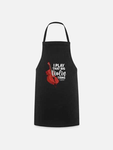 double bass - Cooking Apron - black