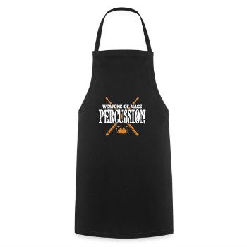 Drummer drummer drums band gift - Cooking Apron - black - Front - AI Model Male 185 dark (185cm)