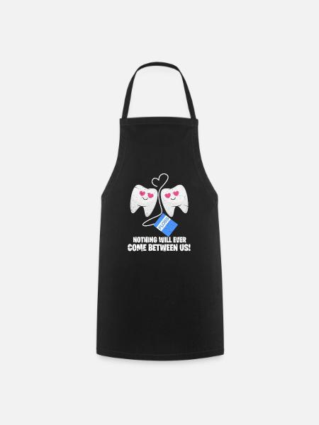 Cadeau de dentiste dentiste - Tablier de cuisine - noir