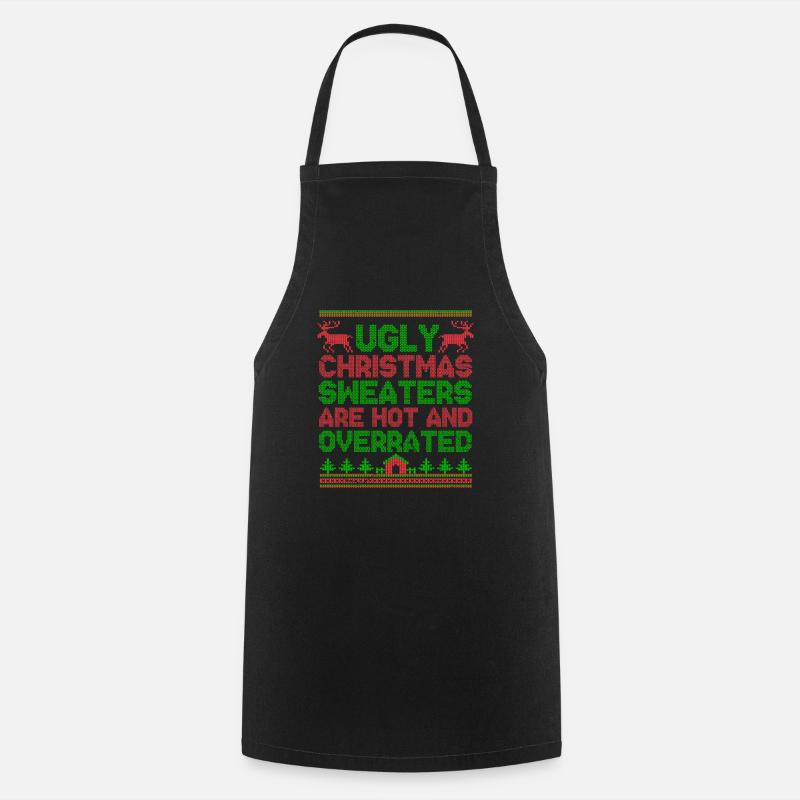 Ugly Christmas - Cooking Apron - black