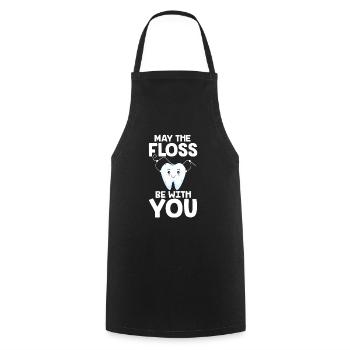Dentiste Dentiste Dentiste Dentiste Cadeau - Tablier de cuisine - noir - Devant - AI Model Male 185 dark (185cm)