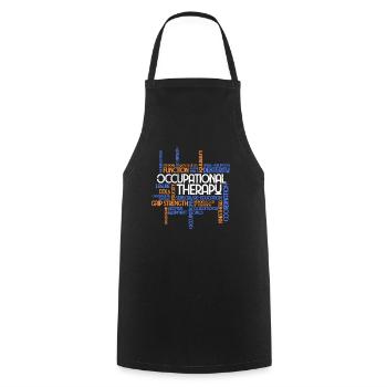 occupational Therapy - Cooking Apron - black - Front - AI Model Male 185 dark (185cm)