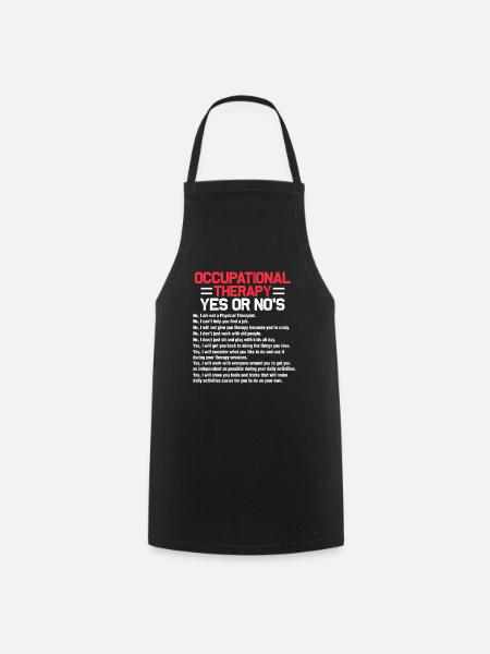 Occupational therapy occupational therapist - Cooking Apron - black